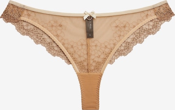 La Muel Lingerie Slip 'brazilian Slip' in Beige: Vorderseite