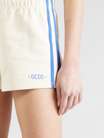 GCDS Loosefit Kalhoty – bílá
