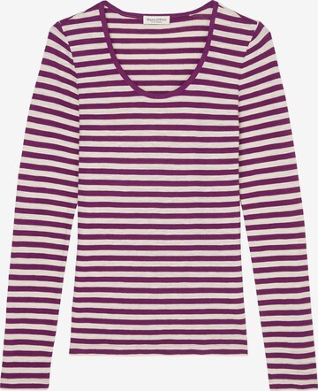 T-shirt Marc O'Polo en violet : devant