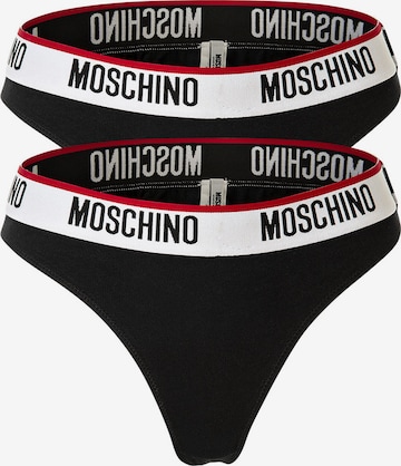 MOSCHINO Thong in Black: front