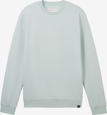 Sweat-shirt TOM TAILOR DENIM en vert : devant