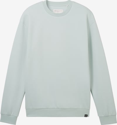 TOM TAILOR DENIM Sweatshirt in hellgrün / schwarz / weiß, Produktansicht