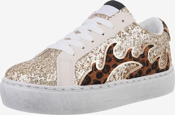 Ital-Design Sneakers in Gold: front