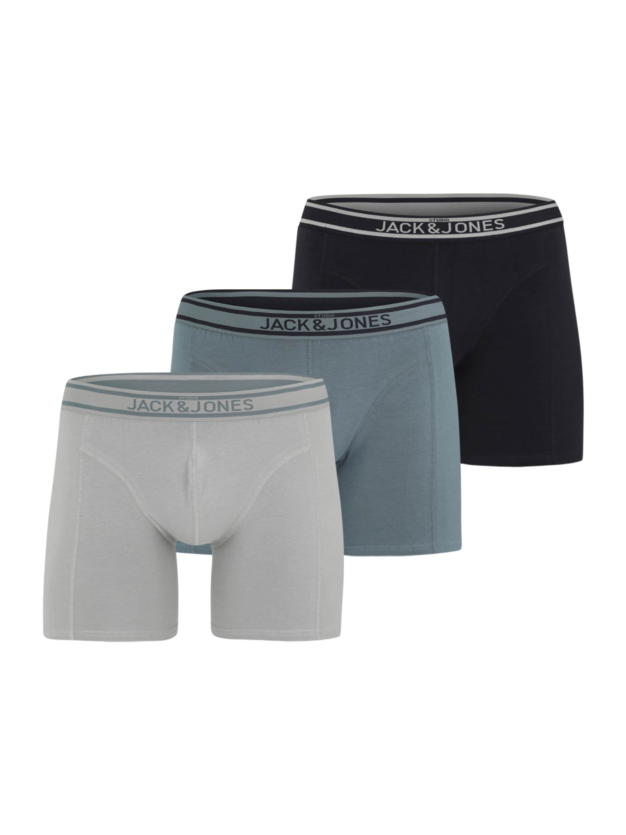 Jack & Jones Plus - Calzoncillo boxer 'JACJOHN' en azul: frente