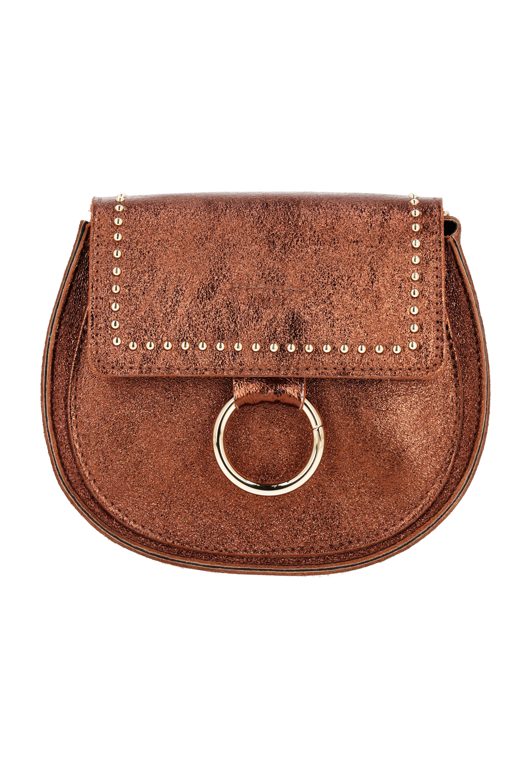 faina - Mala de ombro em castanho: frente