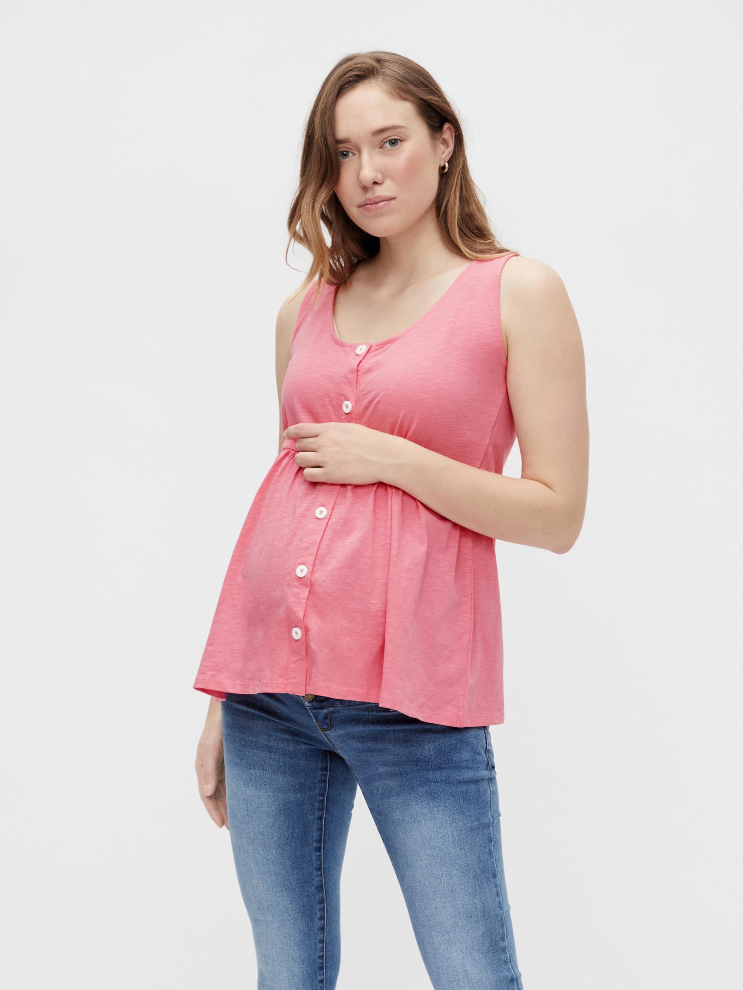 Frauen Shirts & Tops MAMALICIOUS Top 'Jana' in Pink - KN66203