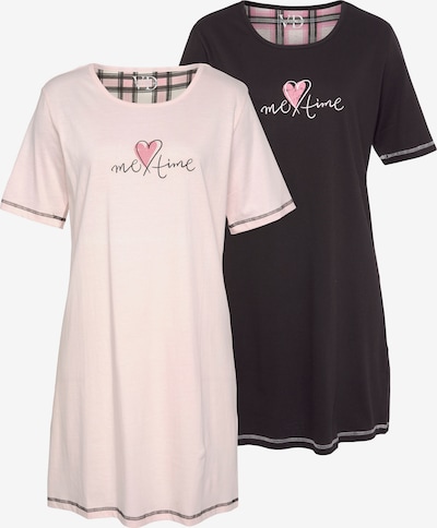 Camicia da notte 'Dreams' VIVANCE di colore rosa / nero, Visualizzazione prodotti