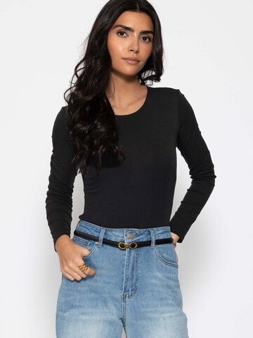 SASSYCLASSY - Body de blusa en negro