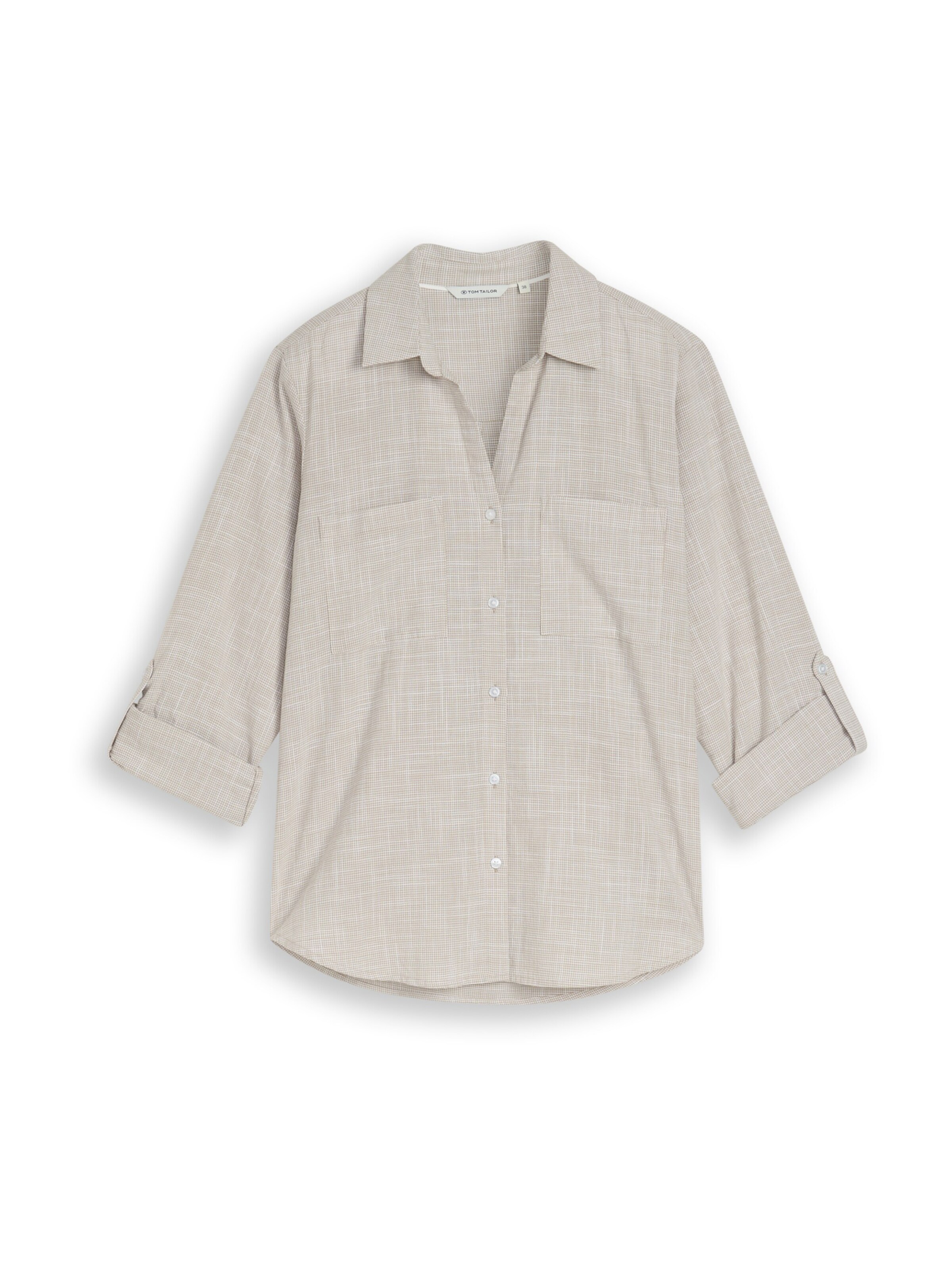 TOM TAILOR Blúz - szürke: elől