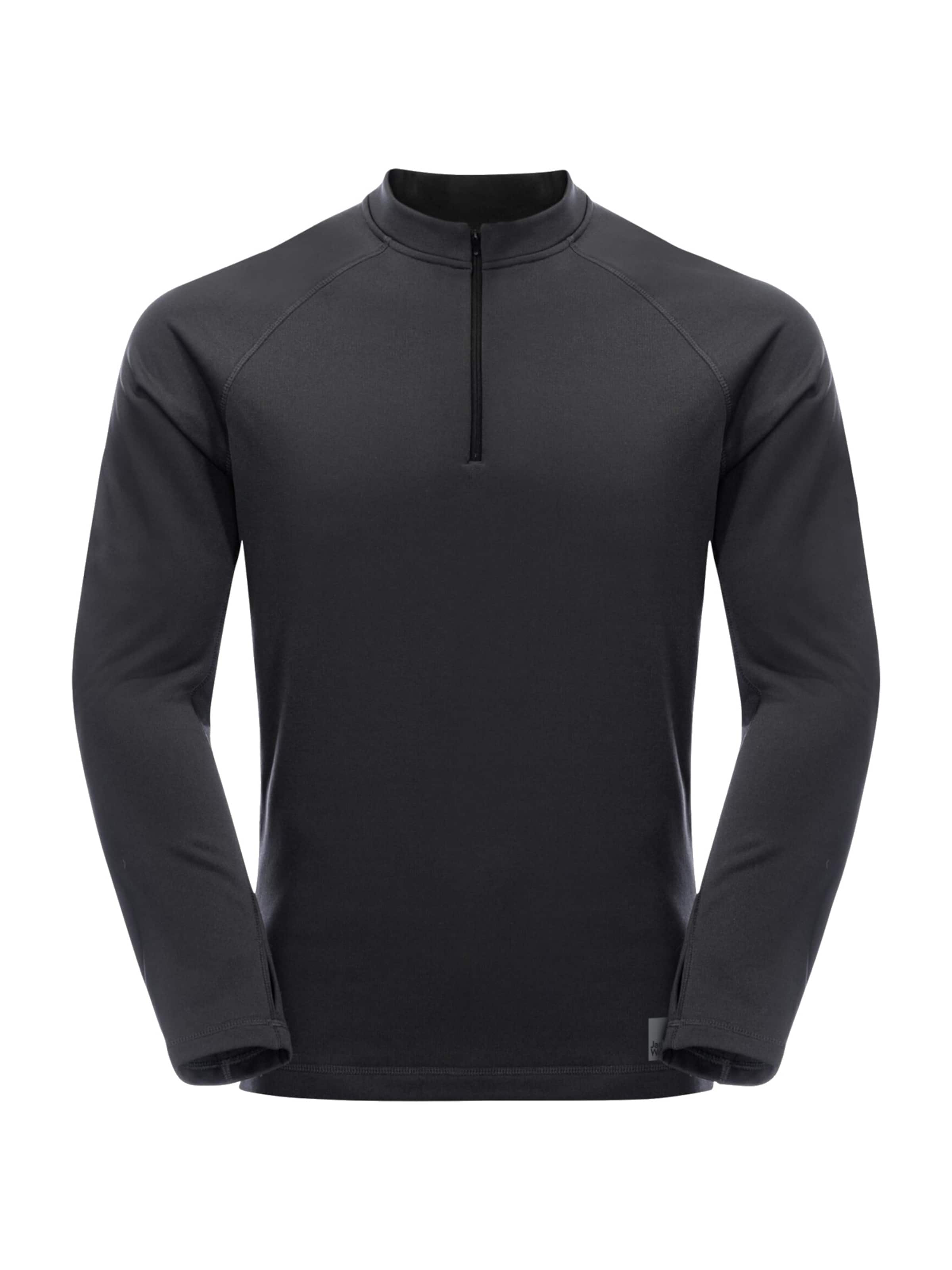 JACK WOLFSKIN Fleece Jacket 'Jack Wolfskin Bike Commute Fleece HZ M' in L in Black, Item view