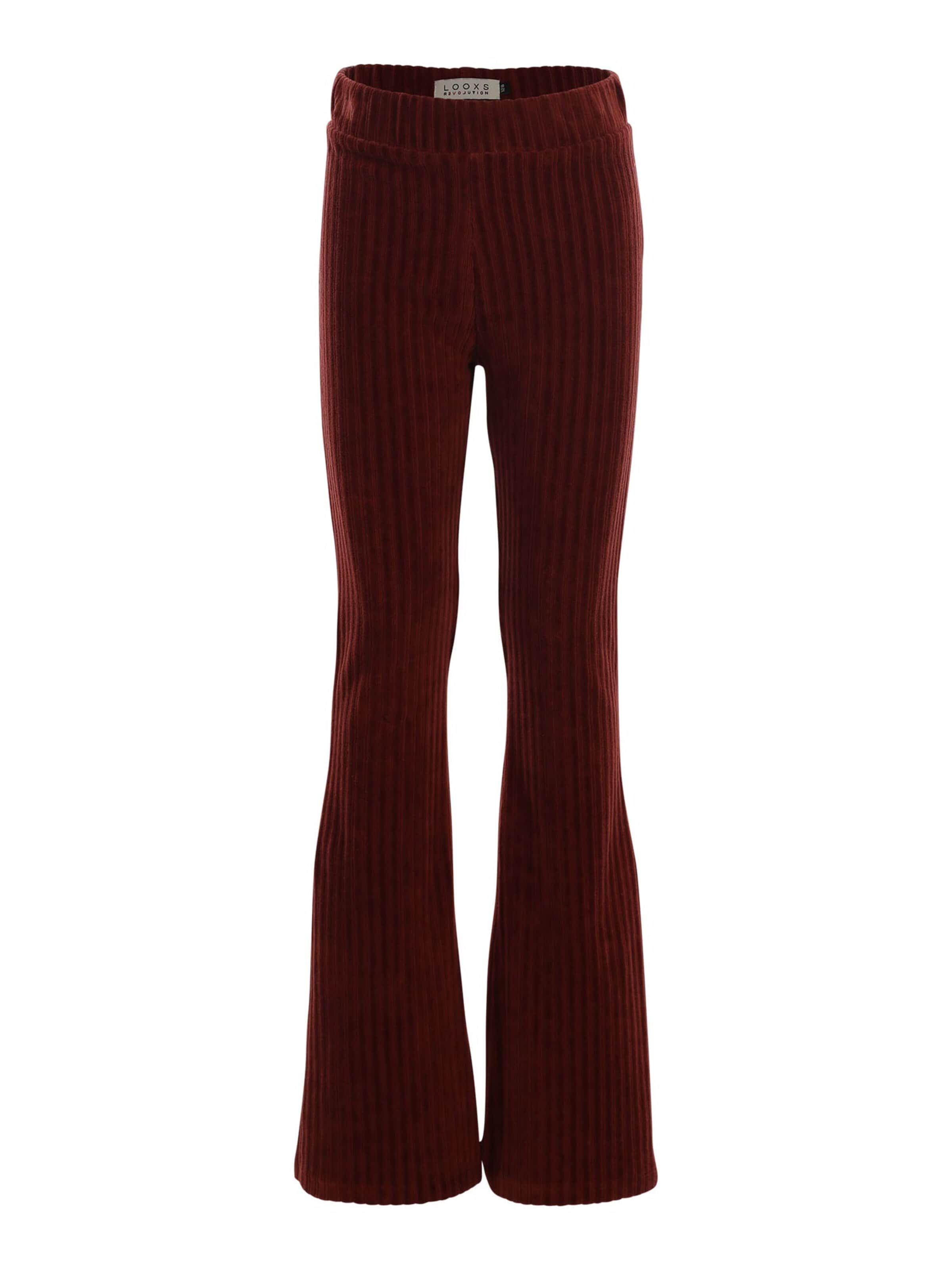 Looxs Revolution Flared Broek in Bruin: voorkant