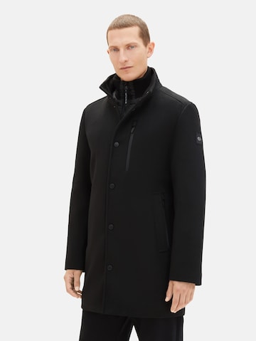 Manteau mi-saison TOM TAILOR en noir : devant