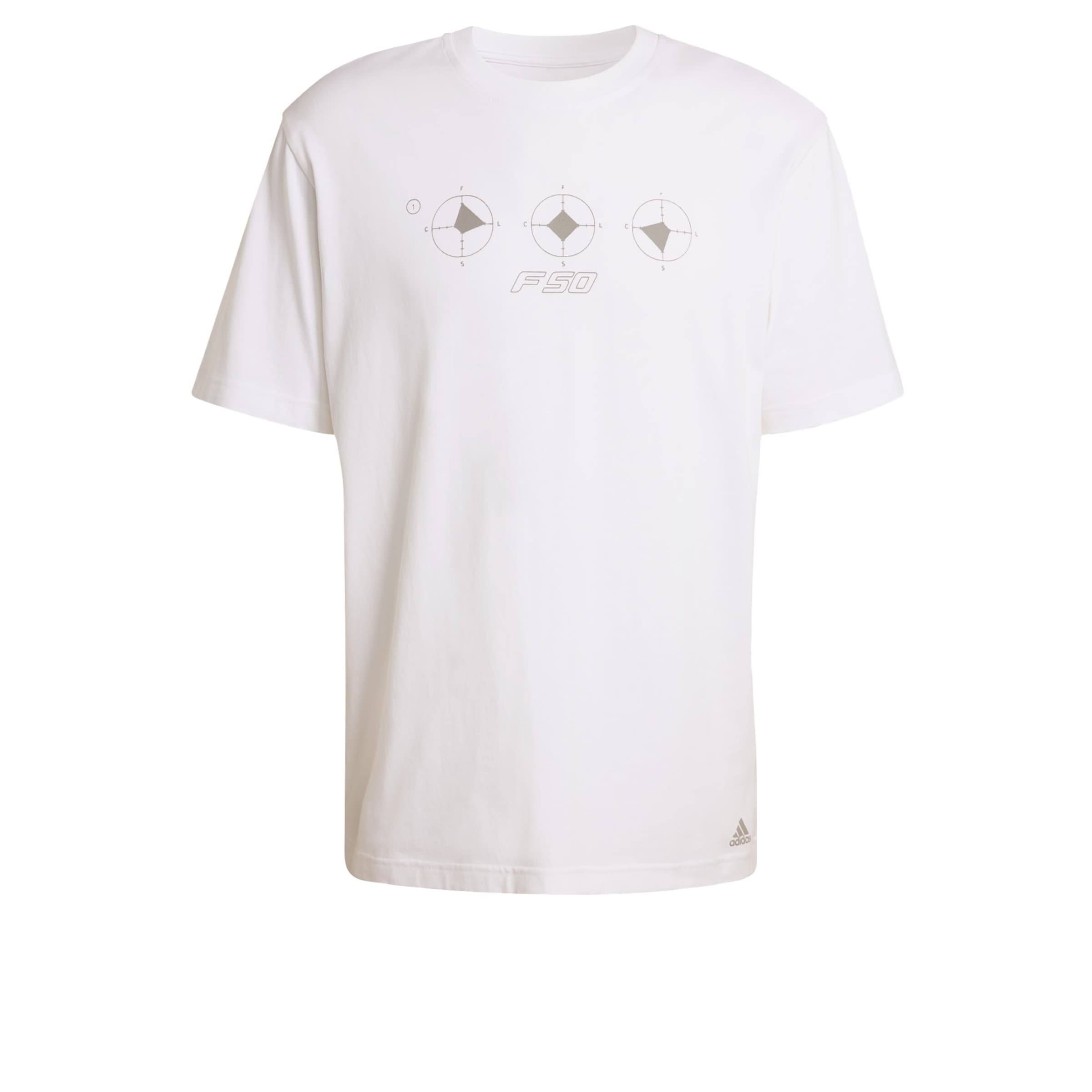 ADIDAS ORIGINALS - Camiseta 'F50' en blanco: frente