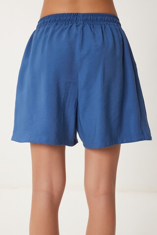 Happiness İstanbul Loosefit Bukser i blå