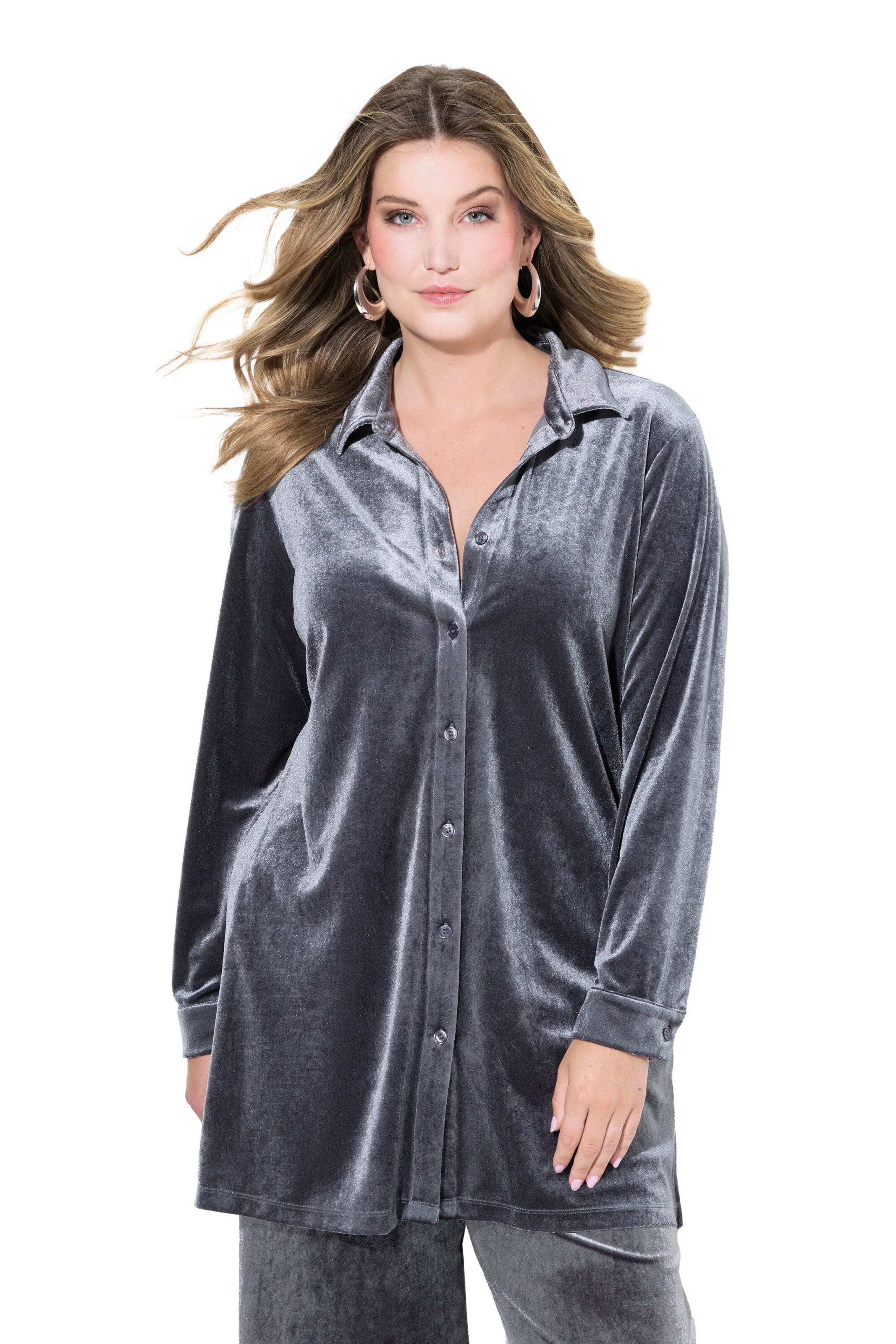 MIAMODA Blouse in Grijs: voorkant