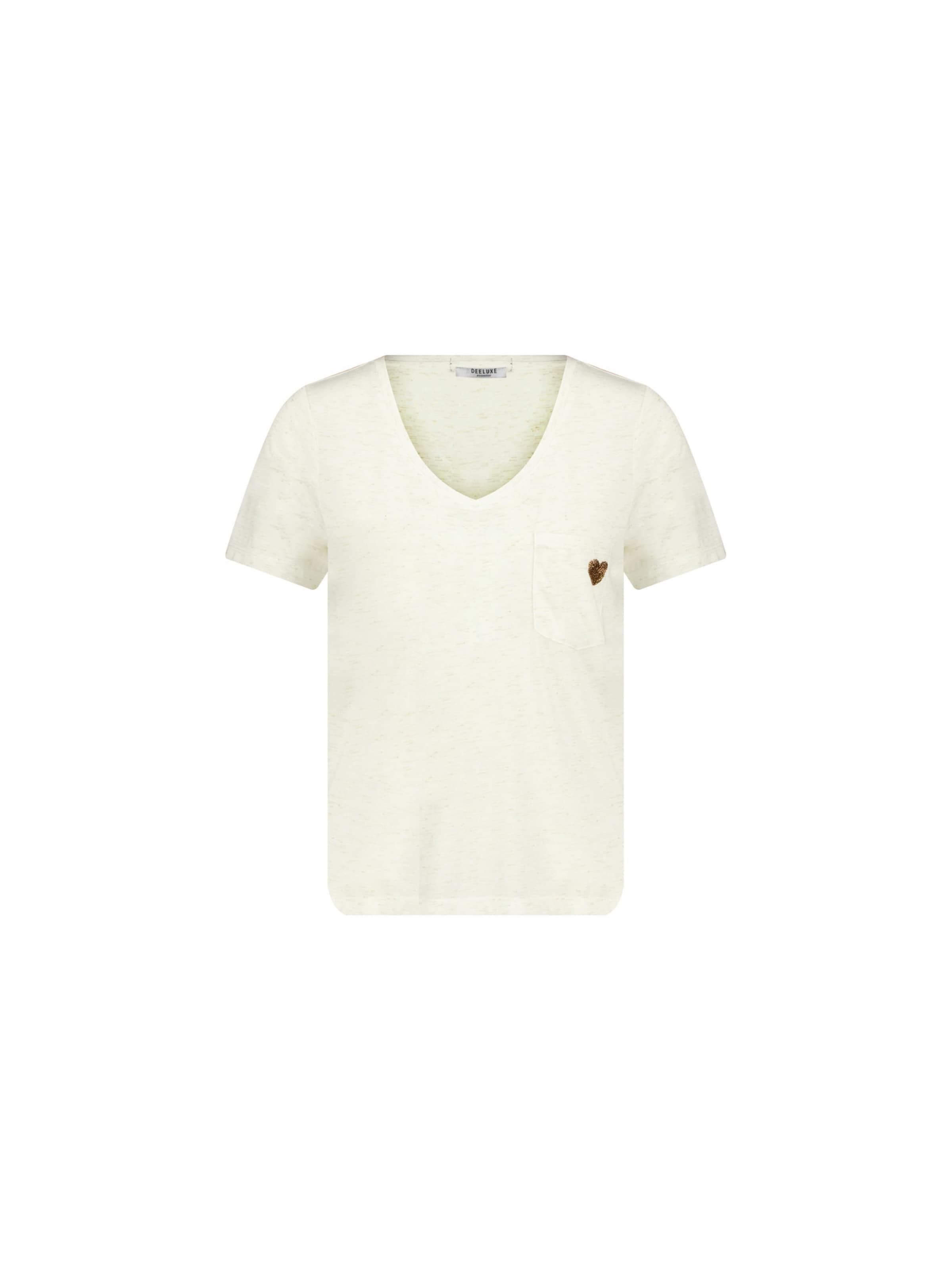 Deeluxe T-shirt 'KELLIE' en L en blanc chiné, Vue avec produit