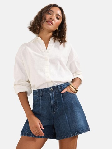 Friends Like These Regular Bandplooi jeans in Blauw: voorkant