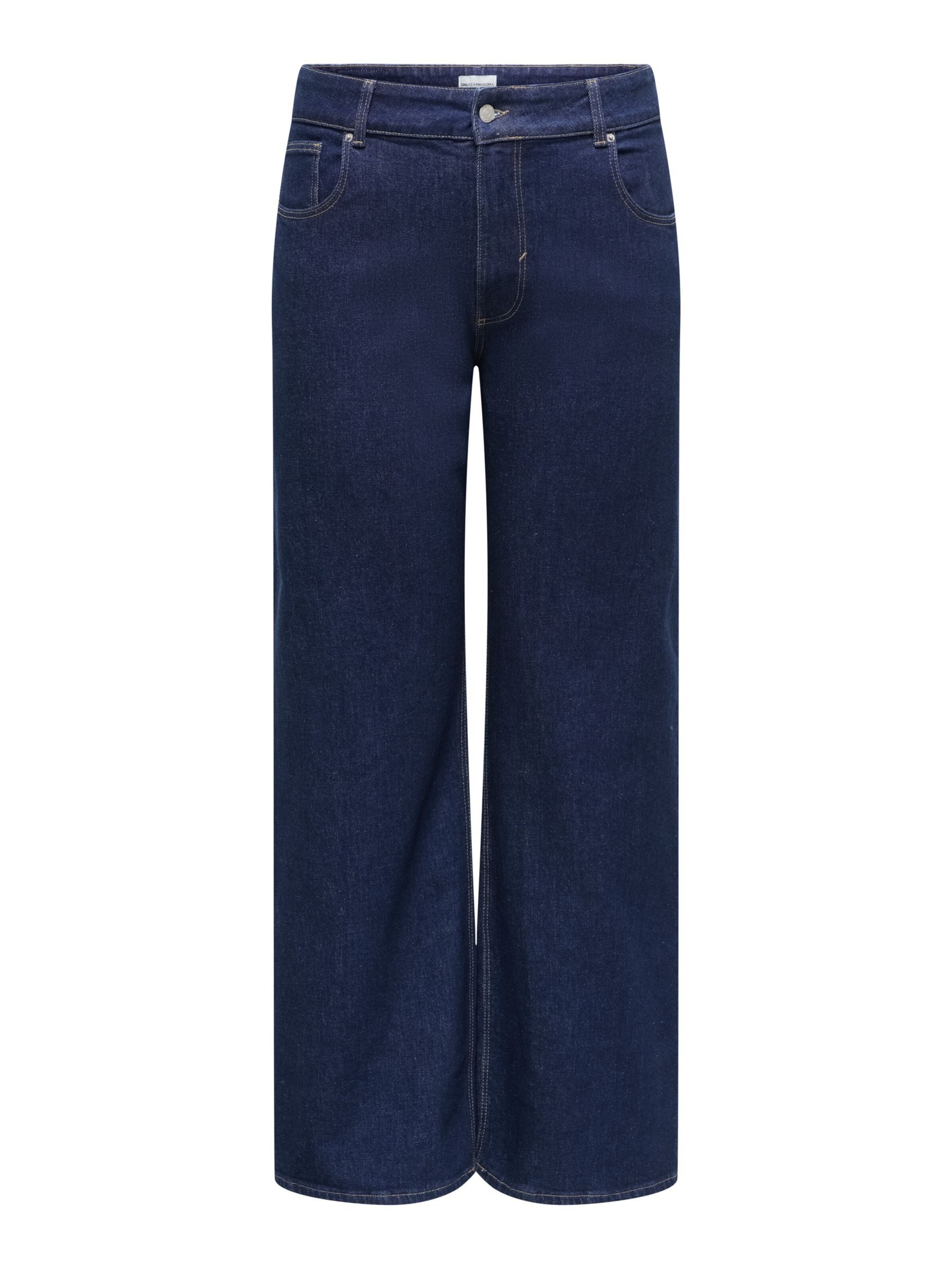 ONLY Carmakoma Loosefit Jeans 'CARJuicy' in Blauw: voorkant