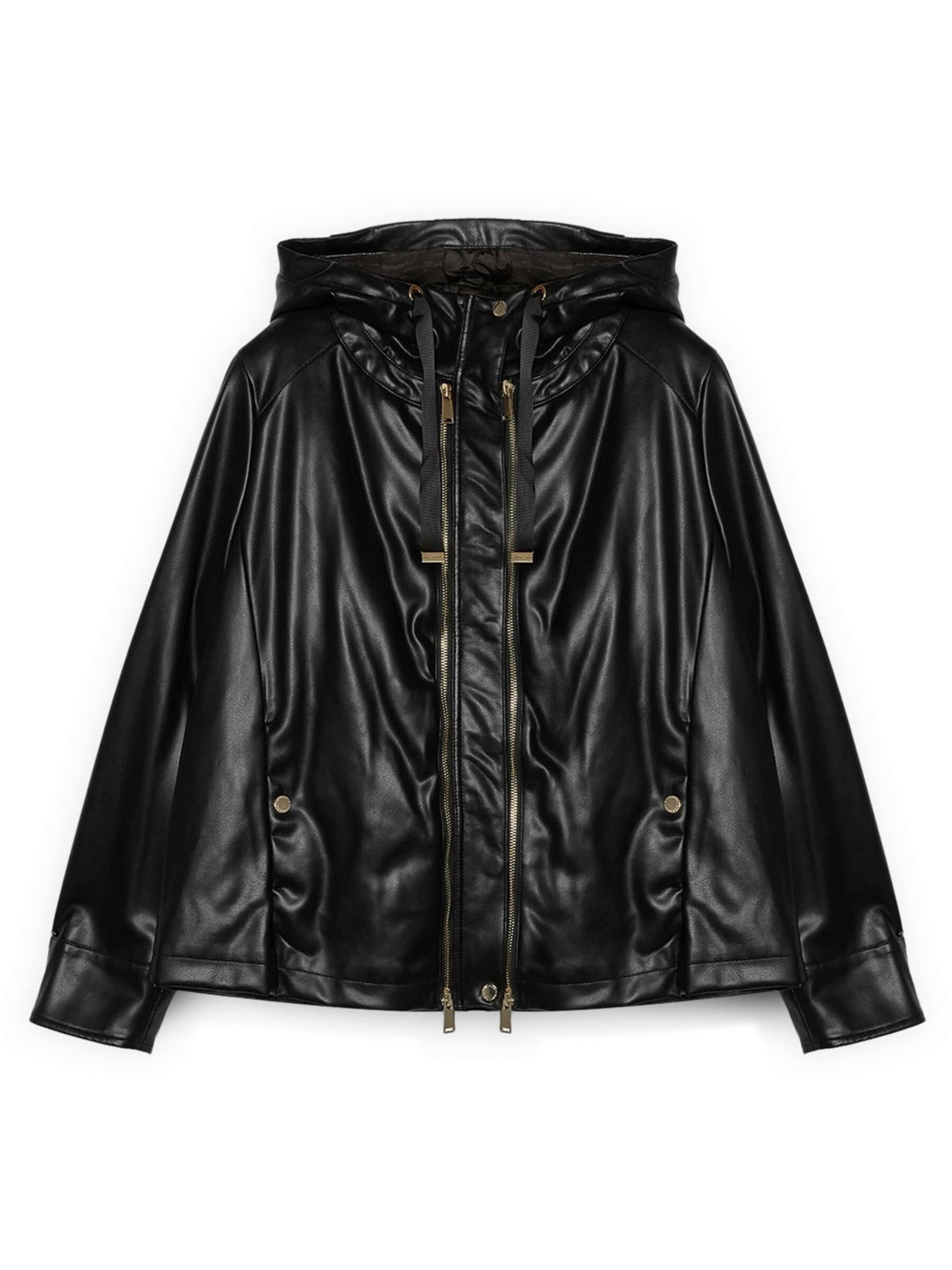 Veste mi-saison Fiorella Rubino en noir : devant