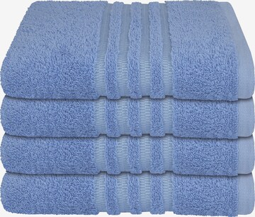 SCHIESSER Towel 'Milano' in Blue: front