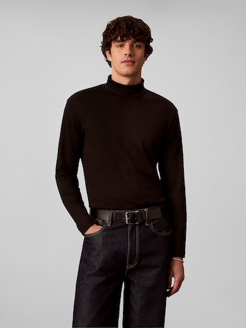Calvin Klein Regular Shirt in Zwart: voorkant