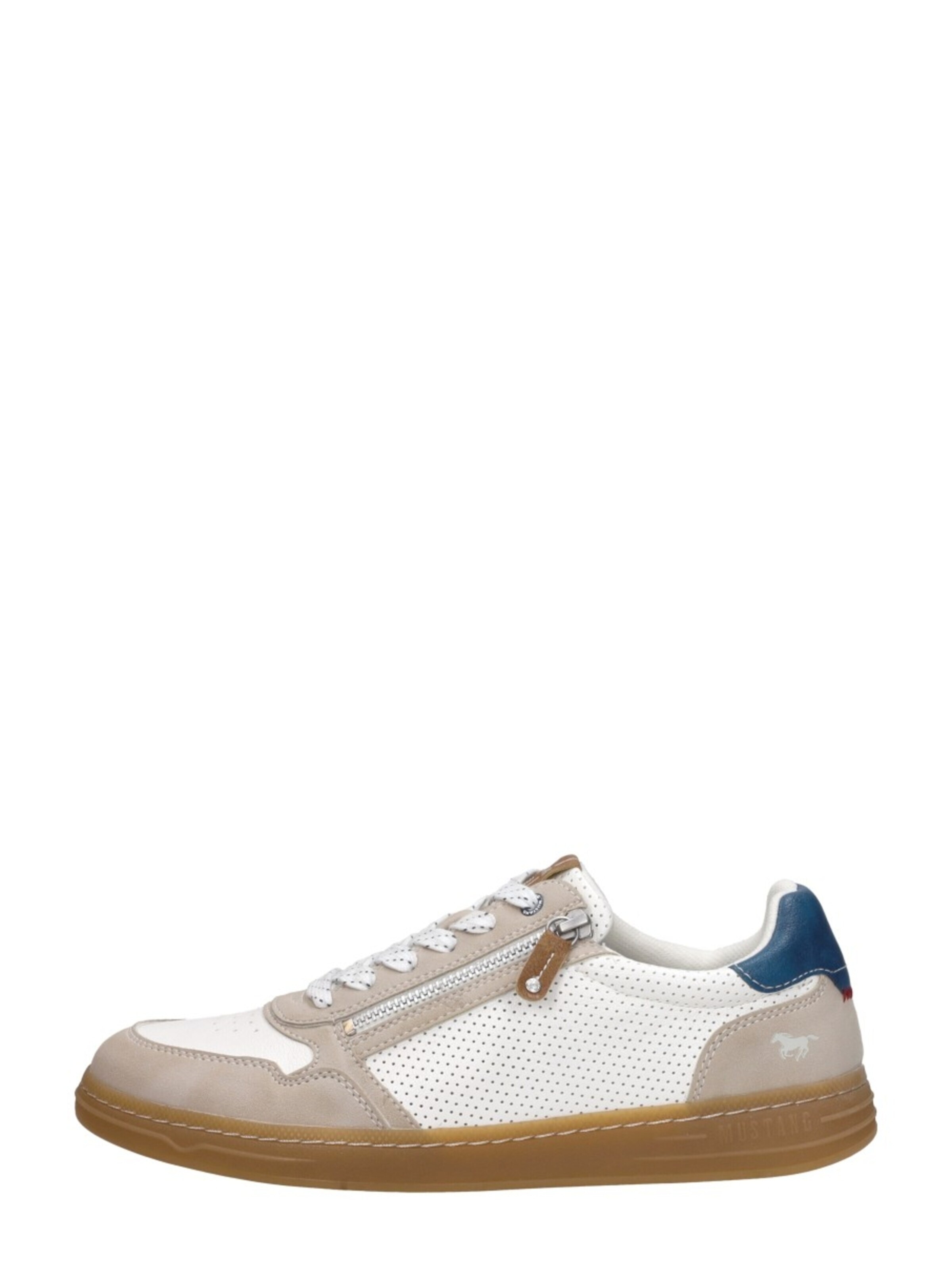 MUSTANG Veterschoen 'Veterschoenen Laag' in Beige: voorkant