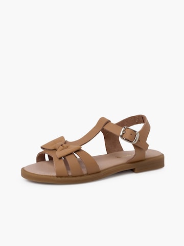 Sandales Pisamonas en beige : devant