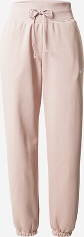 Nike Sportswear Trousers 'Phoenix Fleece' in Beige: front