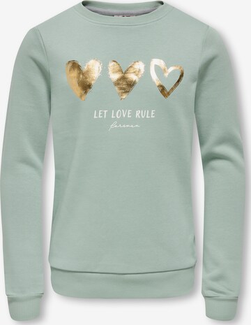 ONLY GIRLS Sweatshirt in Green: front
