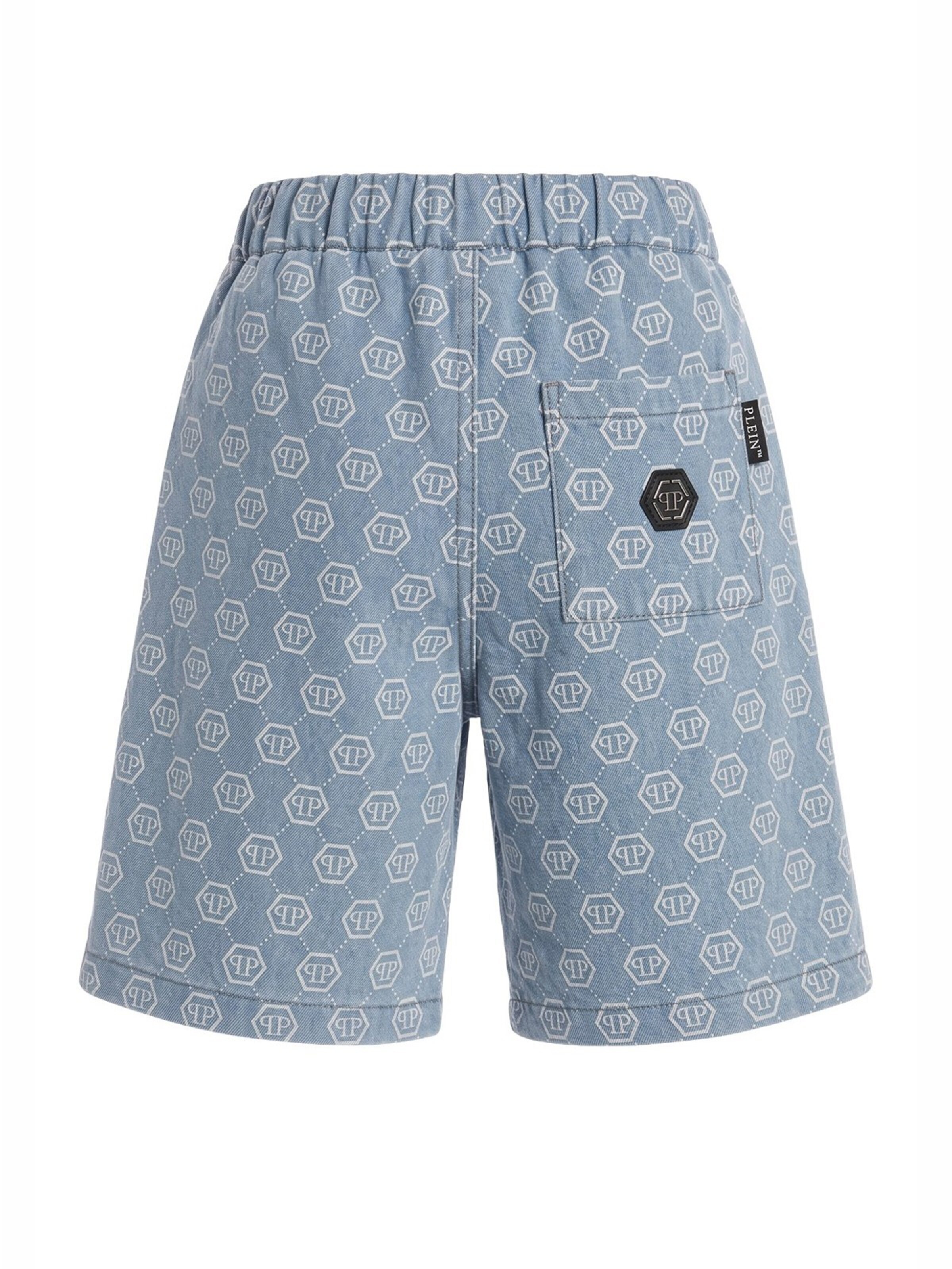 Philipp PleinHlače 'Bermuda denim blu per bambino' - plava boja