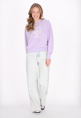 MYMO Sweatshirt 'Back To School' in Lila