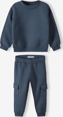 MINOTI Joggingpak in Blauw: voorkant