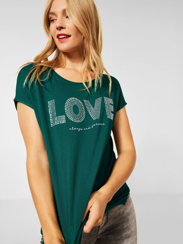 STREET ONE Shirt in Groen: voorkant