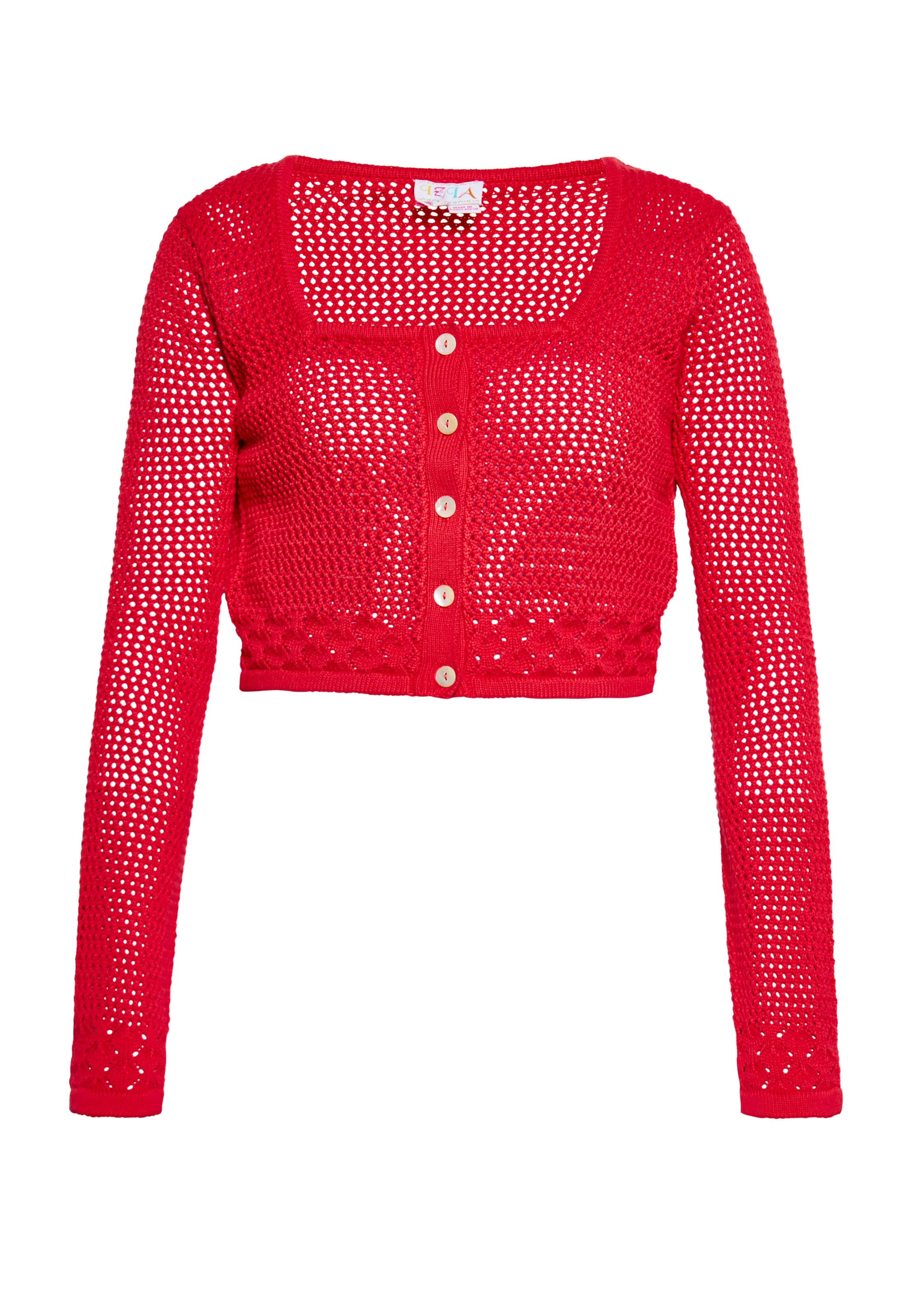 IZIAKardigan - crvena boja: prednji dio