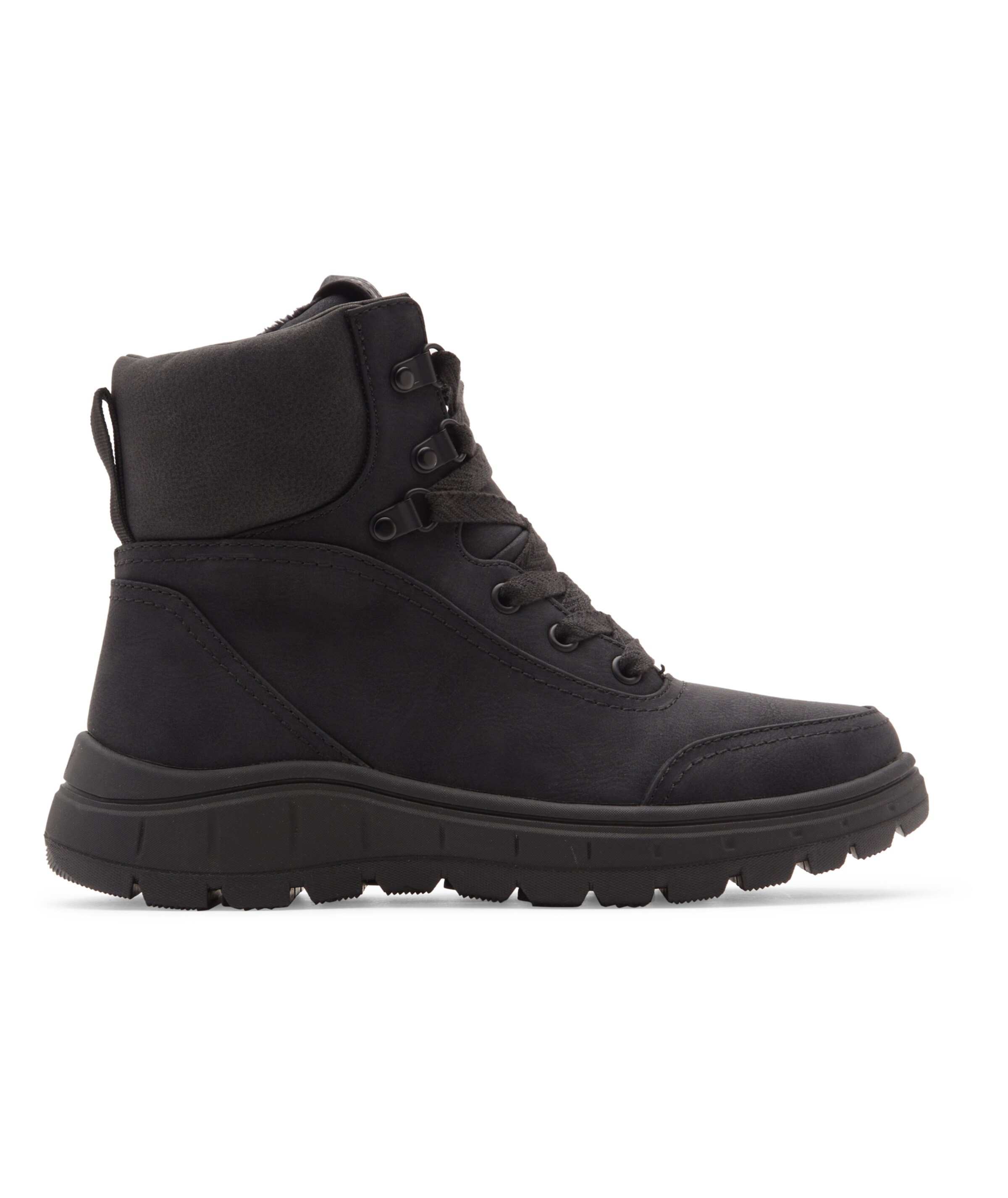 ROXY Lace-Up Ankle Boots in Black