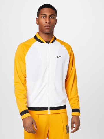 NIKE - Chaqueta de chándal en blanco: frente
