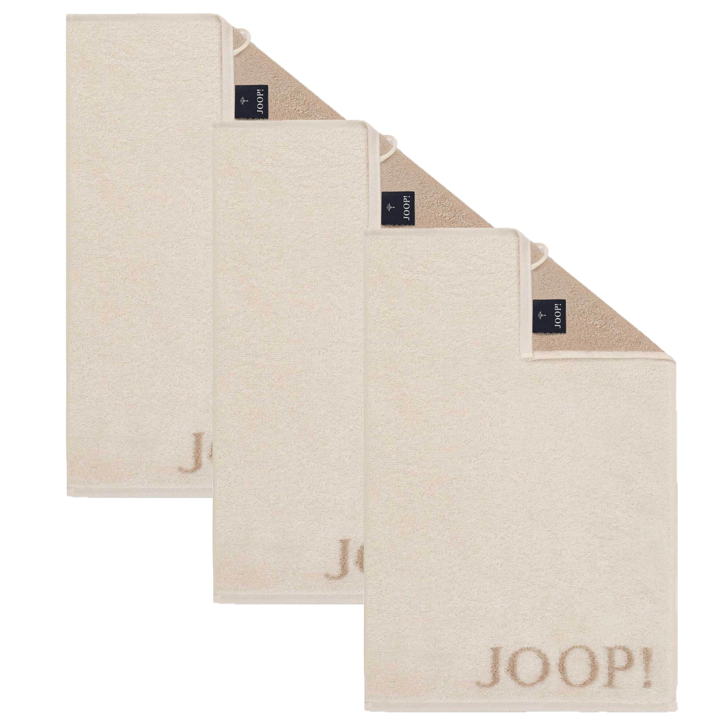 JOOP! Towel 'Cornflower' in Beige: front