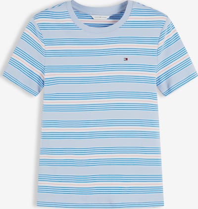 XXS dydžio Marškinėliai 'CODY' iš TOMMY HILFIGER, spalva – azuro spalva / pastelinė mėlyna / šviesiai raudona / balta, Prekių apžvalga