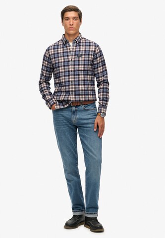 Superdry Comfort Fit Hemd in Blau