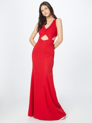 Trendyol - Vestido de noche en rojo: frente