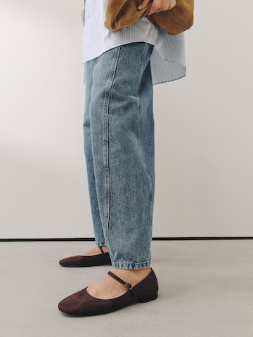 Next Ballerina met riempjes 'Forever Comfort' in Bruin