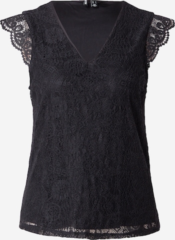 Camicia da donna 'PCOlline' di PIECES in nero: frontale