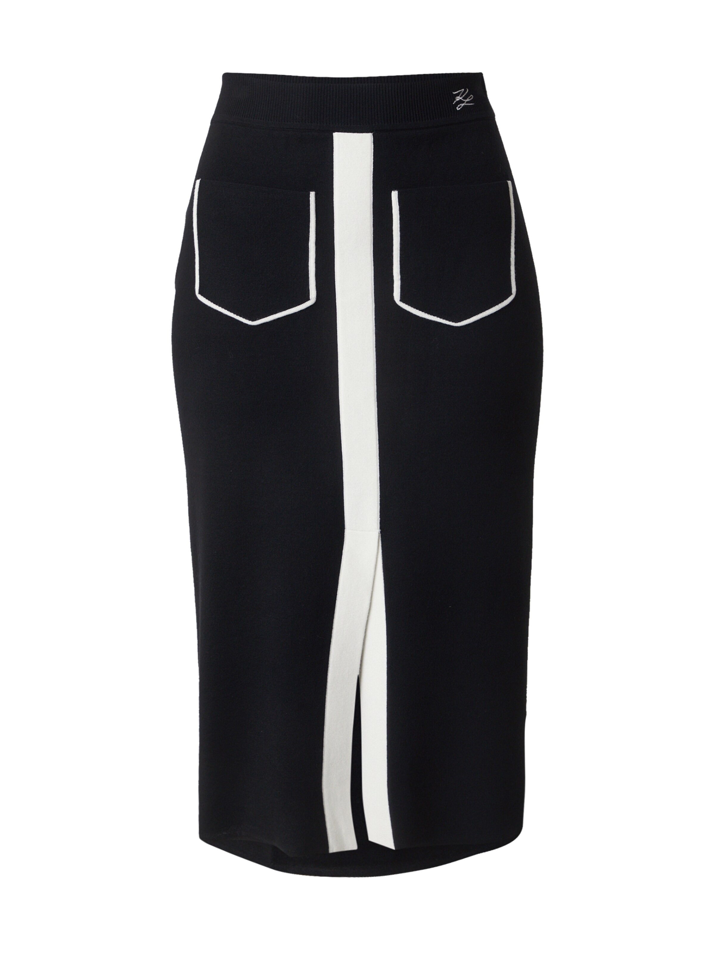 Karl Lagerfeld Φούστα σε μαύρο: μπροστά