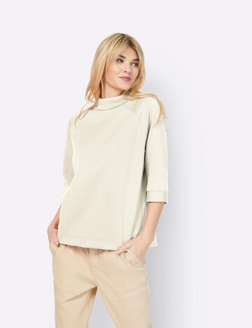 heine Sweatshirt in Beige: Vorderseite