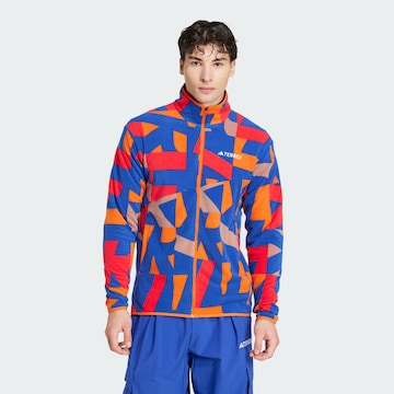 ADIDAS TERREX Funktionele fleece-jas in Blauw: voorkant