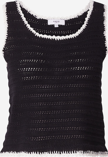 Top brodat 'PULL PIDGI' Suncoo pe negru / alb, Vizualizare produs