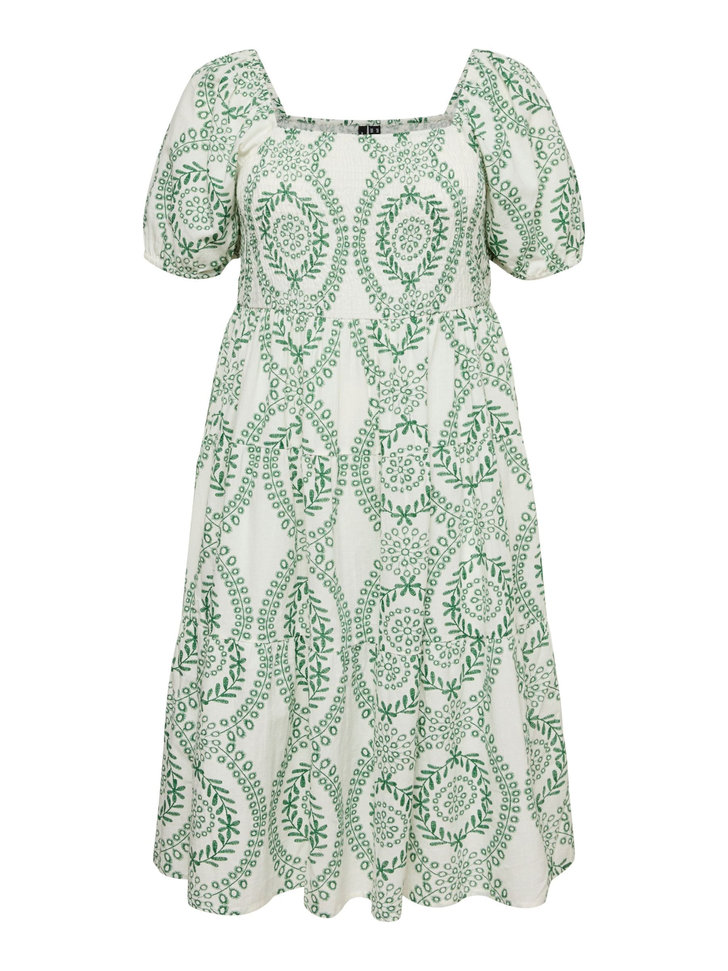 Abito 'VMCRokaya' di Vero Moda Curve in bianco: frontale