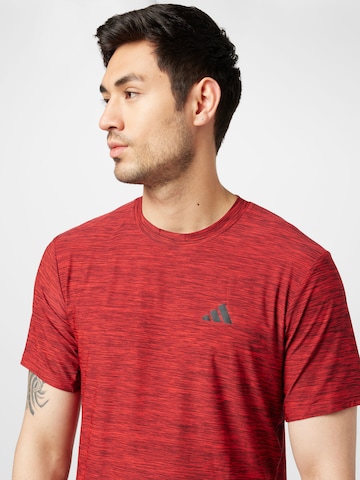 T-Shirt fonctionnel 'Essentials' ADIDAS PERFORMANCE en rouge