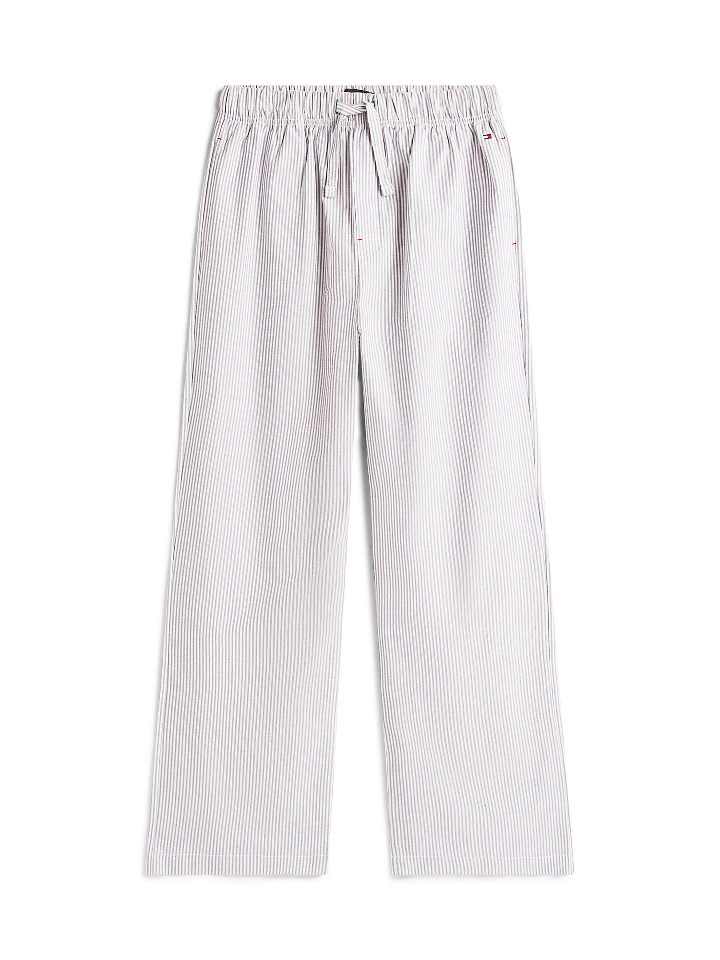 TOMMY HILFIGER Pajama pants in Light grey / White, Item view