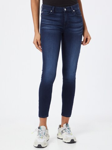 7 for all mankind Skinny Jeans in Blue: front